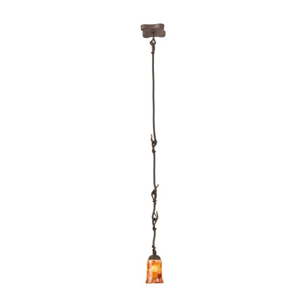 Vine 1 LT Bark Pendant Kalco