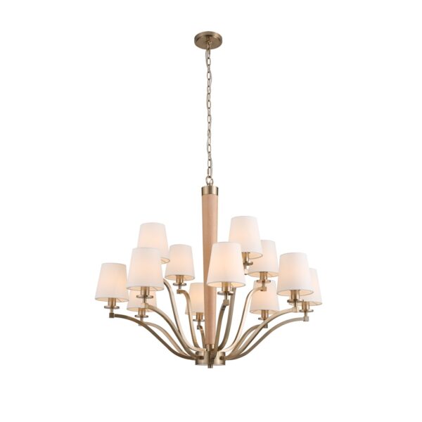 CURVA 12 LT 2 TIER CHANDELIER