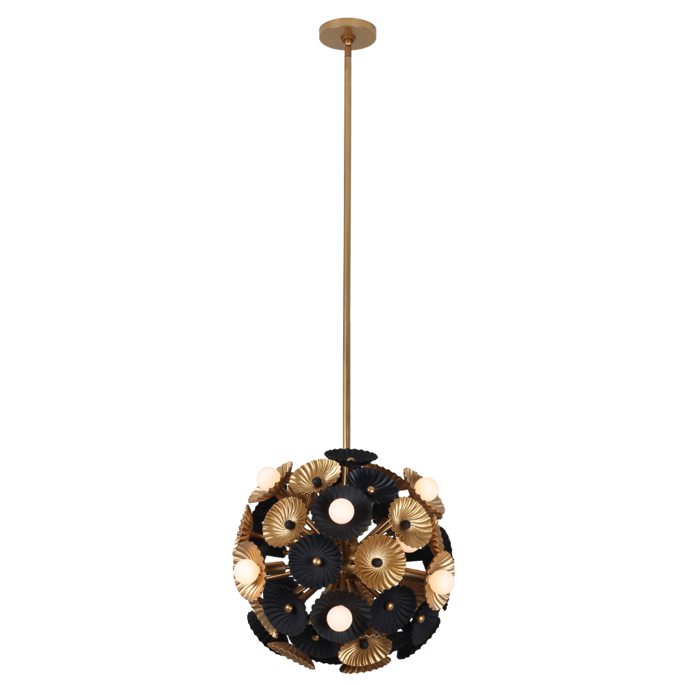 Damask 15 Lt Semi Flush