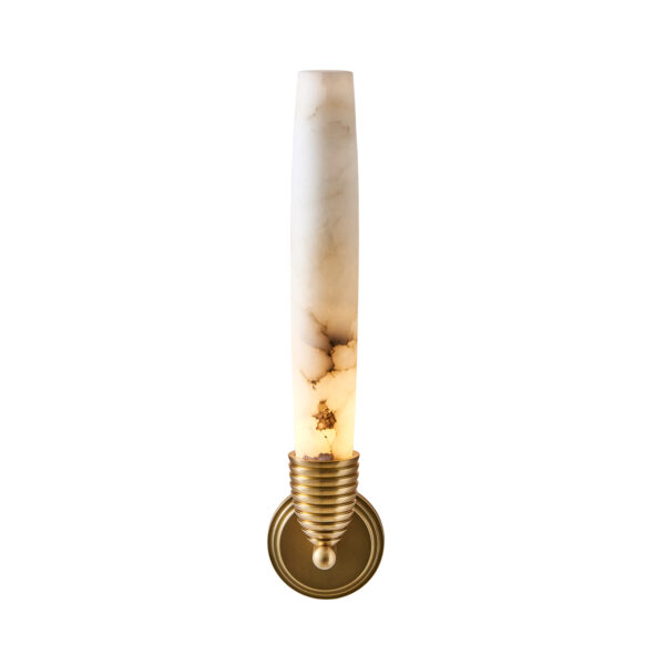 GYPSUM ALABASTER WALL SCONCE