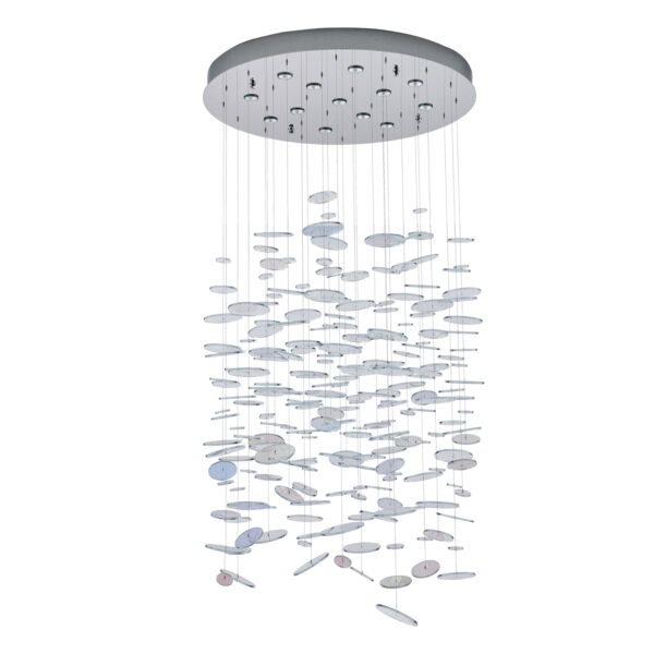 Spettro 36-in 13 Light (50-watt) Chrome Chandelier