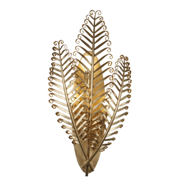 Fern 11.5-in 3 Light (40-watt) Modern Gold Wall Sconce
