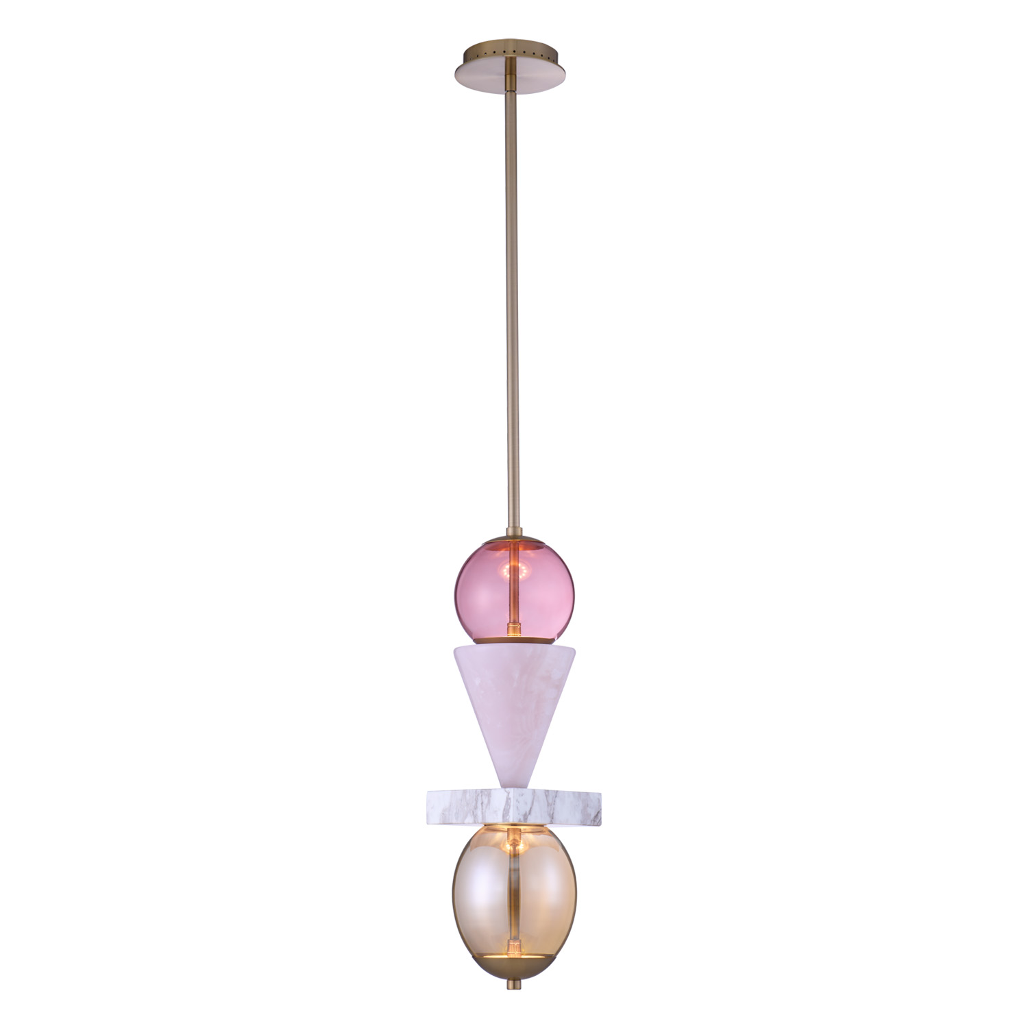 Demi Pink Jade Mini Pendant - Image 3