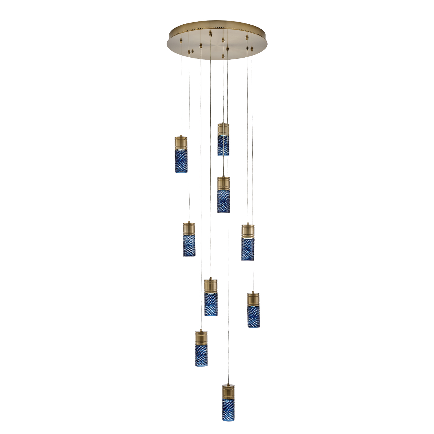 Kiriko 24-in (54-watt) LED Winter Brass Chandelier