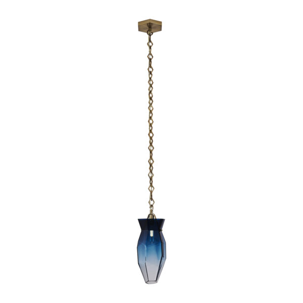 Bolsa 6.5-in 1 Light (40-watt) Winter Brass Pendant