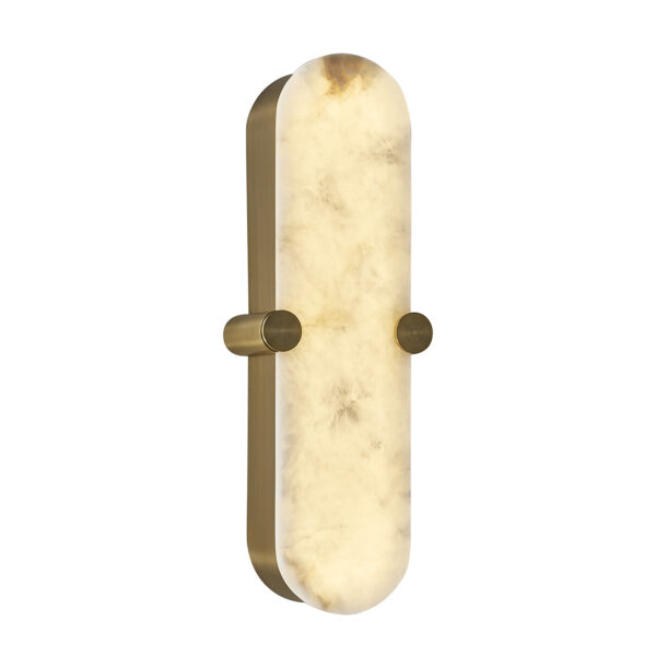 Lumba 20-in (12-watt) LED Winter Brass Wall Sconce