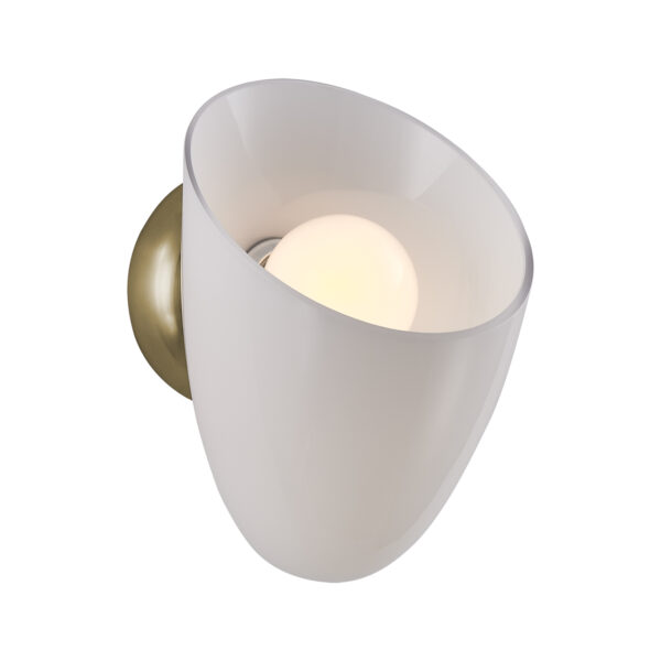 Cocoon 10-in 1 Light (40-watt) Winter Brass Wall Sconce