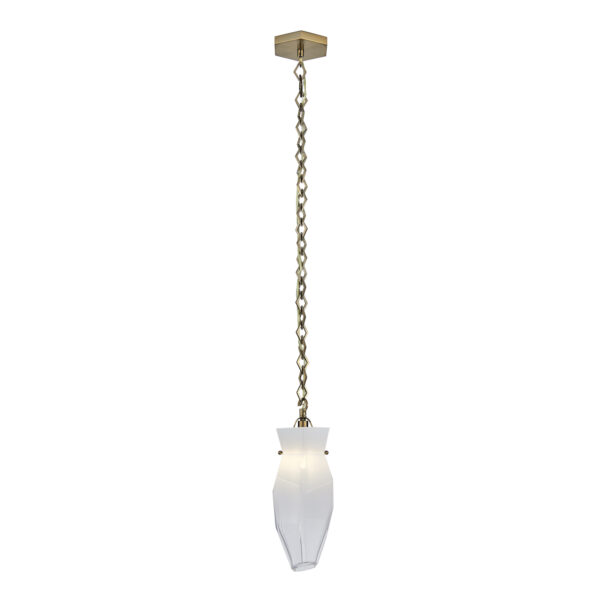 Bolsa 6.5-in 1 Light (40-watt) Winter Brass Pendant