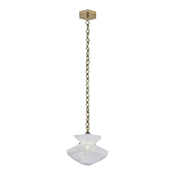 Bolsa 12-in 1 Light (40-watt) Winter Brass Pendant
