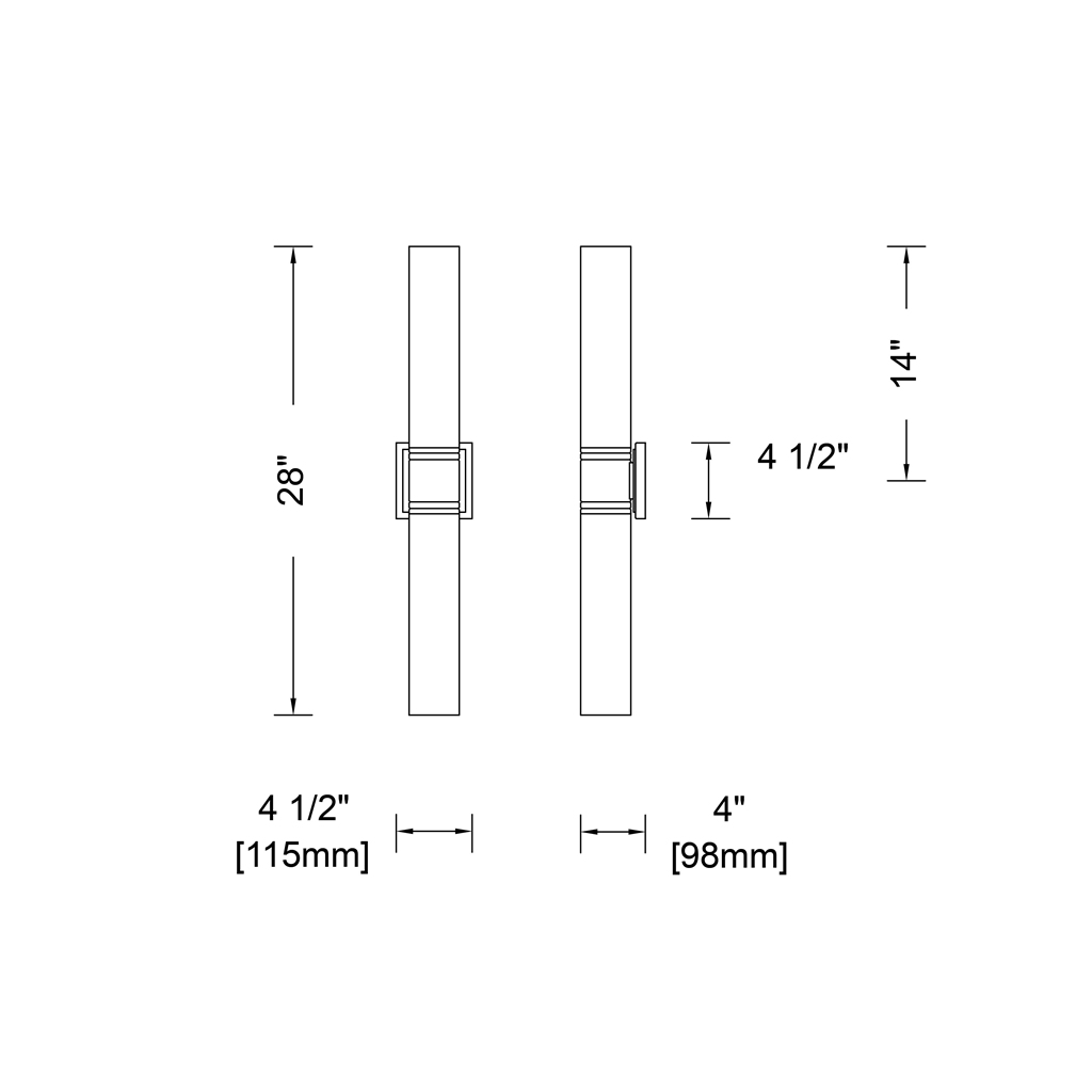 Kiriko 28-in (12-watt) LED Winter Brass Wall Sconce - Image 5