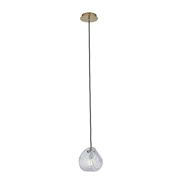 Pallina 7.5-in 1 Light (40-watt) Winter Brass Pendant