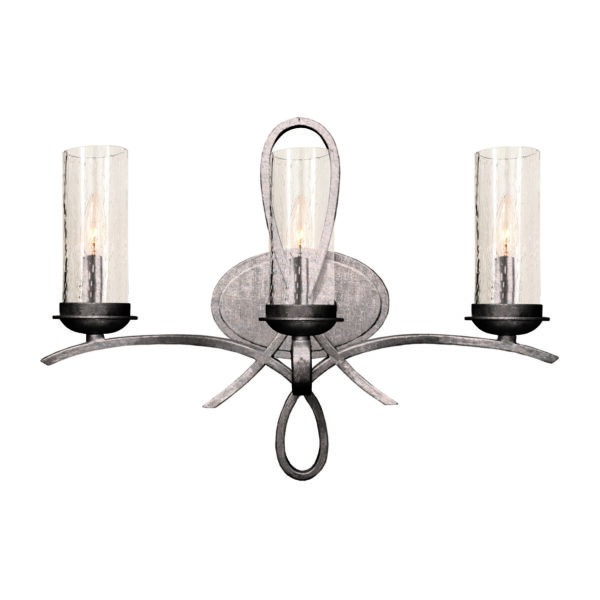 Grayson 3 LT Pearl Silver Vanity Light Kalco