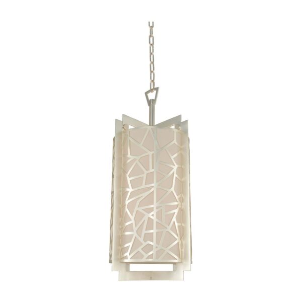 Miramar 8 LT Rose Silver Chandelier Kalco