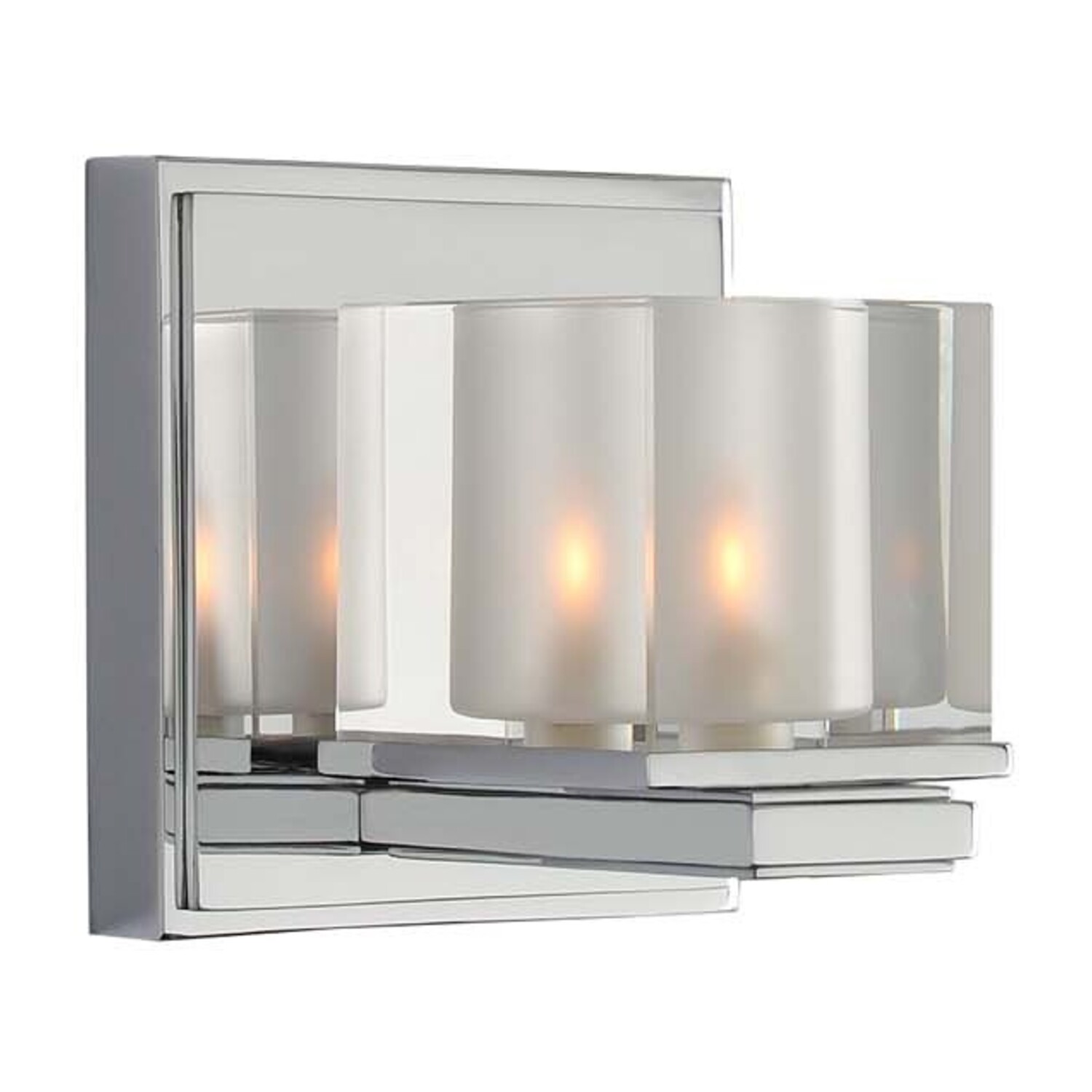 Naples 1 LT Polished Chrome Bath Wall Sconce Kalco