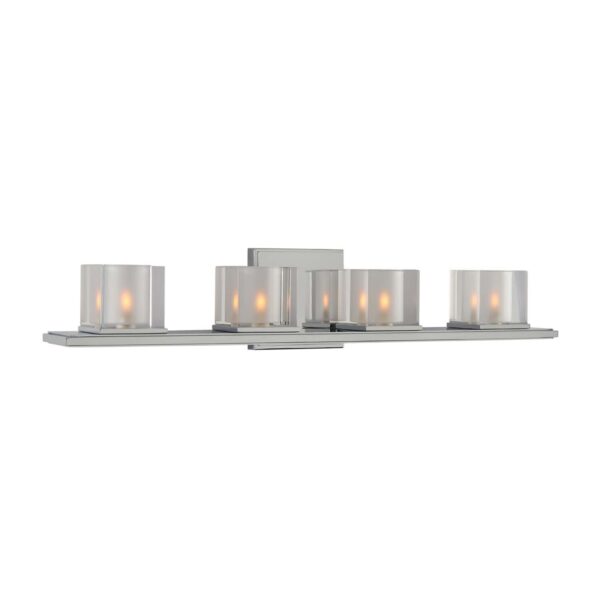Naples 4 LT Polished Chrome Vanity Light Kalco