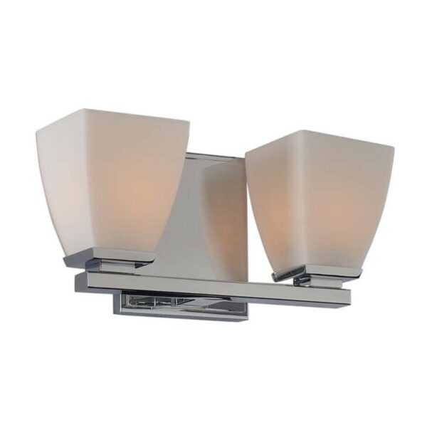 Huntington 2 LT Polished Chrome Bath Wall Sconce Kalco