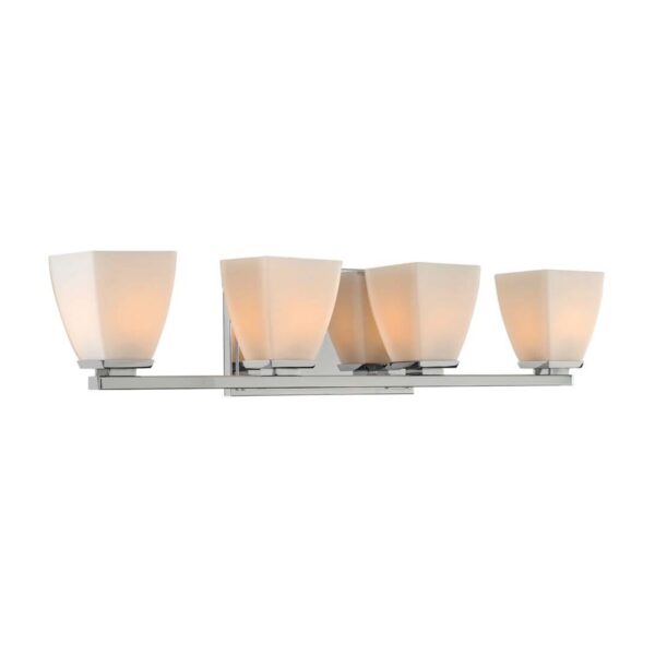 Huntington 4 LT Polished Chrome Vanity Light Kalco