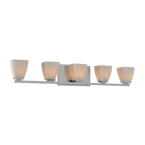 Huntington 5 LT Polished Chrome Vanity Light Kalco