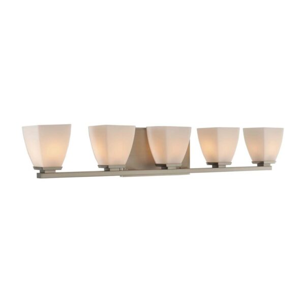 Huntington 5 LT Satin Nickel Vanity Light Kalco