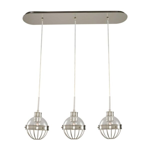 Montauk 3 LT Polished Nickel Linear Pendant Kalco