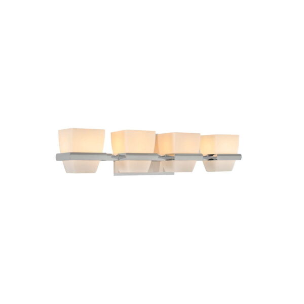 Malibu 4 LT Polished Chrome Vanity Light Kalco