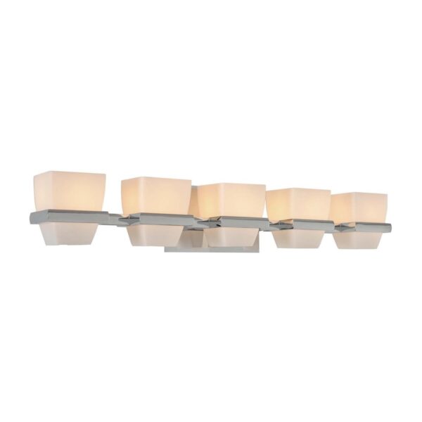 Malibu 5 LT Polished Chrome Vanity Light Kalco