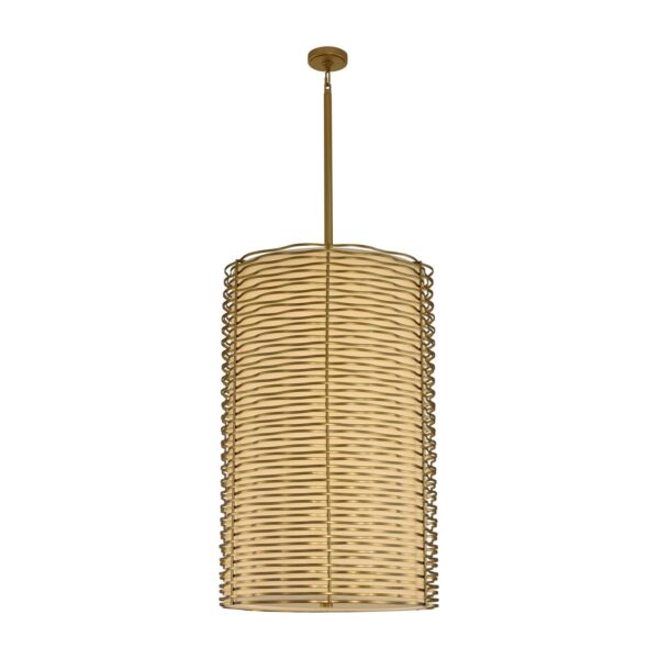 Paloma 1 LT Vintage Pearlized Brass Chandelier Kalco
