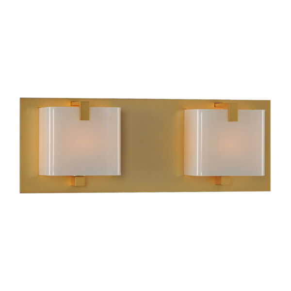 Meridian 2 LT Gold Bath Wall Sconce Kalco
