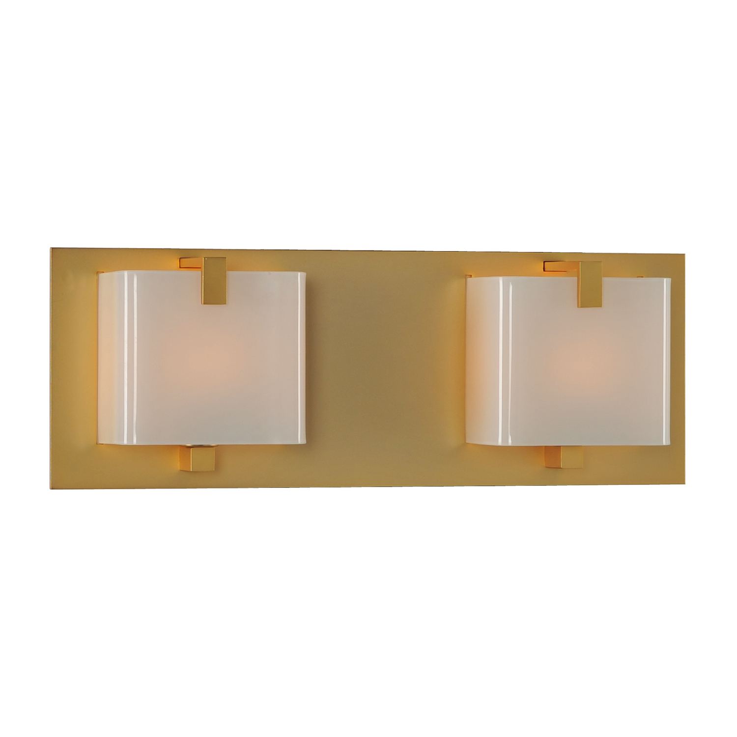 Meridian 2 LT Gold Bath Wall Sconce Kalco