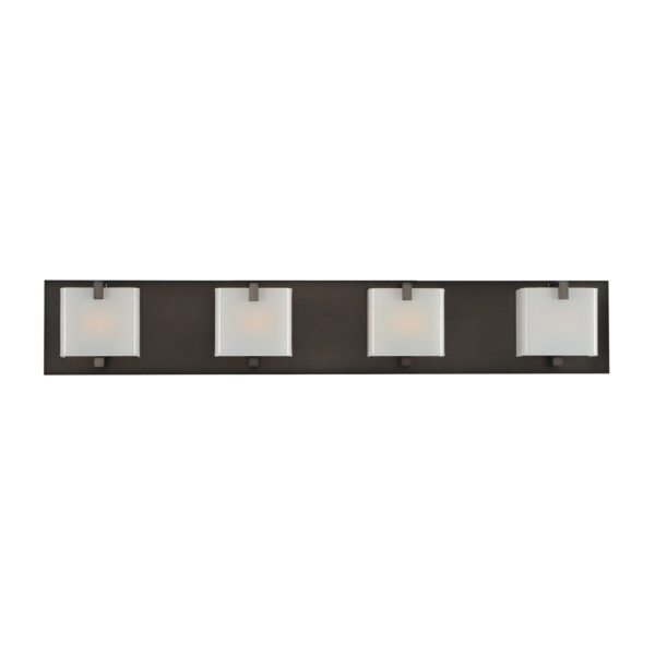 Meridian 4 LT Brushed Black Nickel Vanity Light Kalco