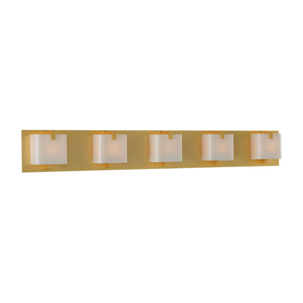 Meridian 5 LT Gold Vanity Light Kalco