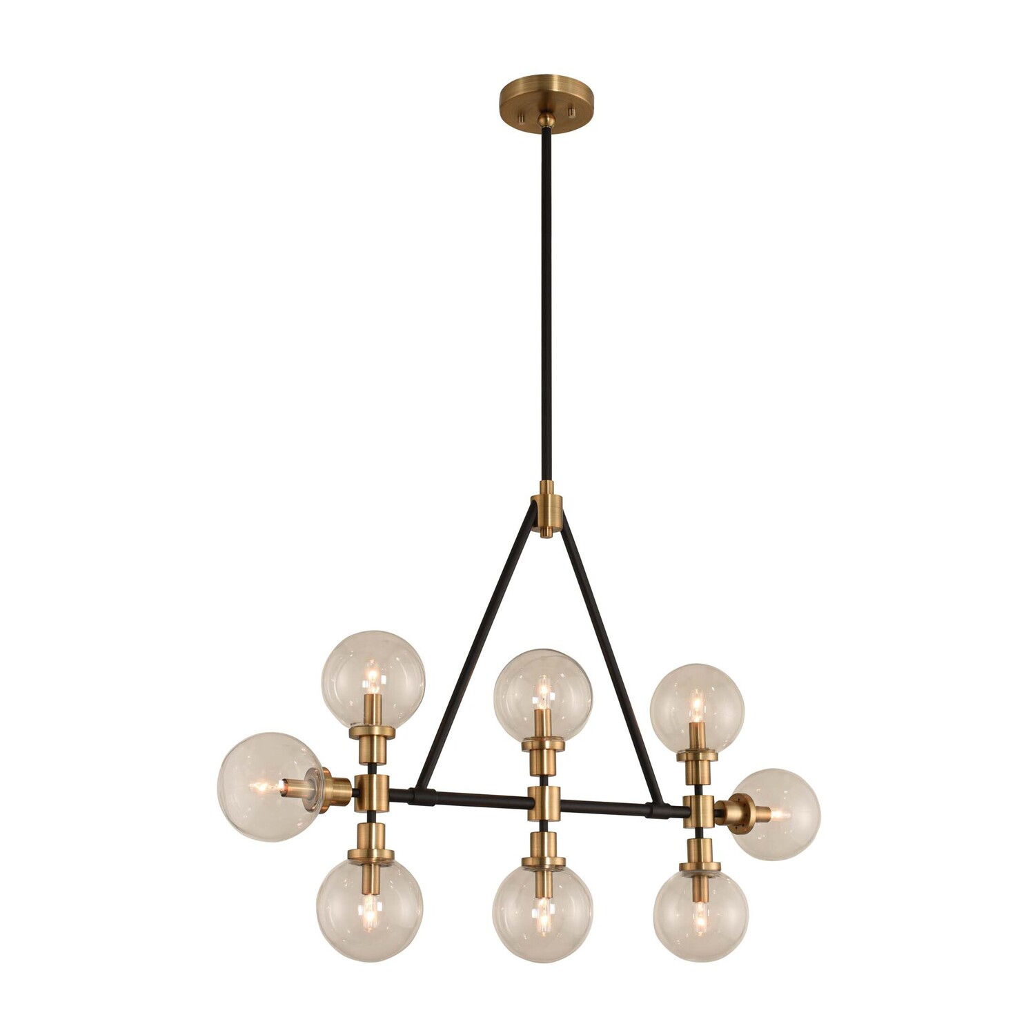 Cameo 8 LT Matte Black Finish Linear Pendant Kalco