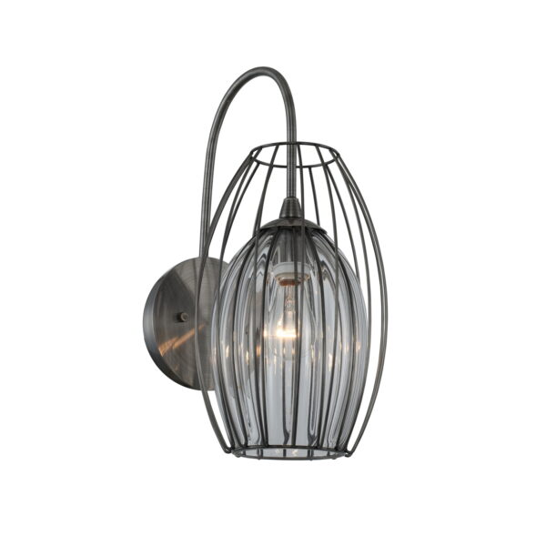 Emilia 1 LT Chemical Stainless Steel Wall Sconce Kalco