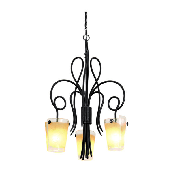 Tribecca 3 LT Tortoise Shell Chandelier Kalco