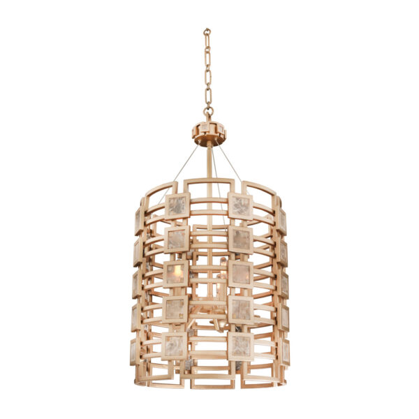 Metropolis 5 LT Modern Gold Chandelier Kalco