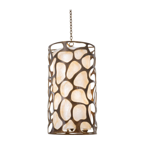 Gramercy 6 LT Copper Patina Chandelier Kalco