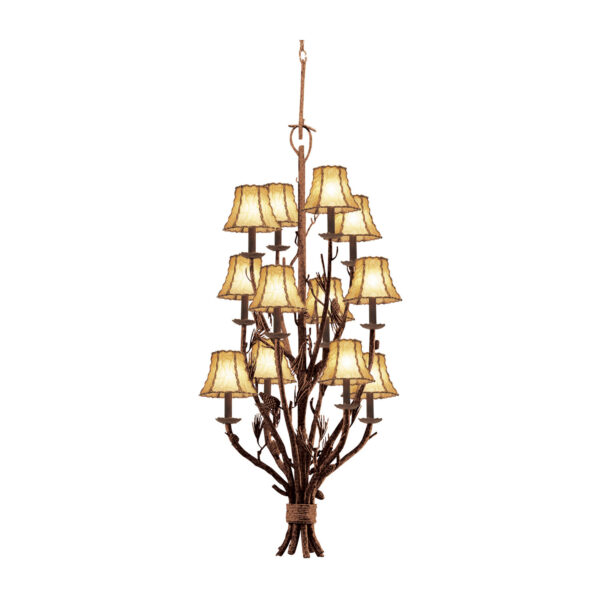 Ponderosa 12 LT Ponderosa Tiered Chandelier Kalco