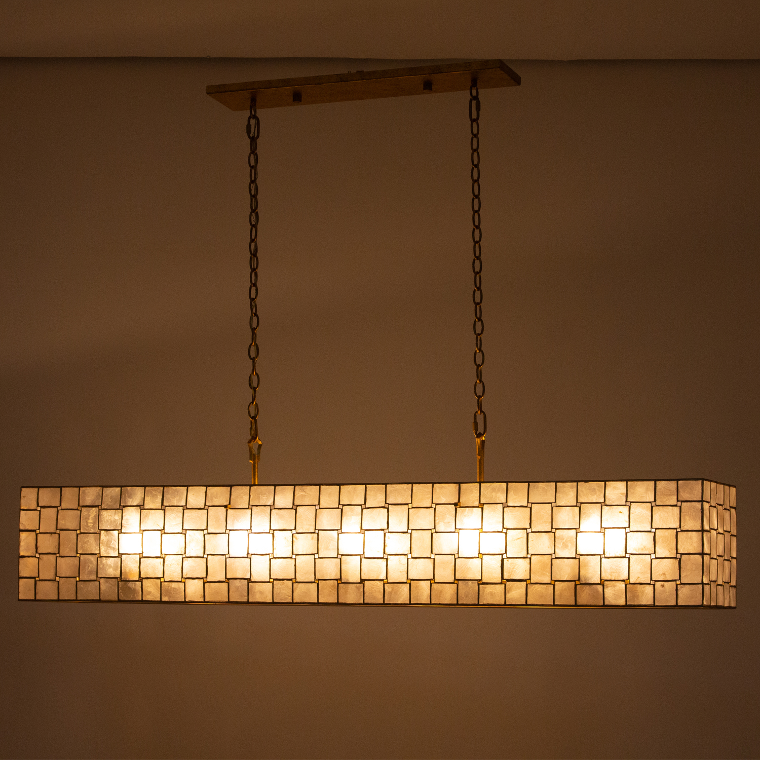 Roxy 59.75-in 10 Light (40-watt) Oxidized Gold Leaf Linear Pendant - Image 3
