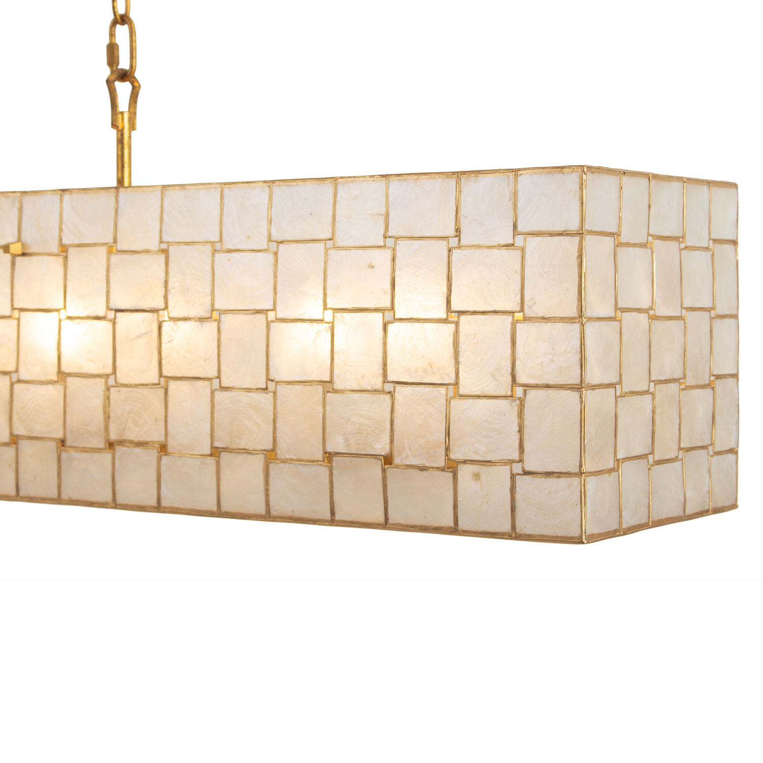Roxy 59.75-in 10 Light (40-watt) Oxidized Gold Leaf Linear Pendant - Image 5