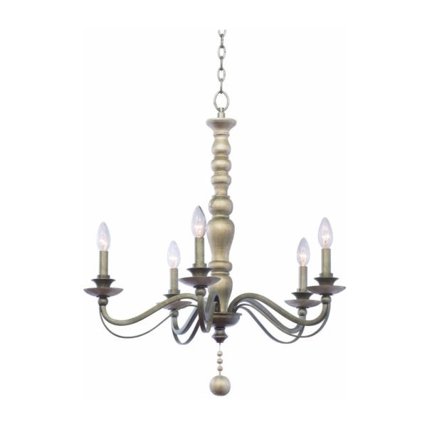 Colony 5 LT Dune Silver Chandelier Kalco