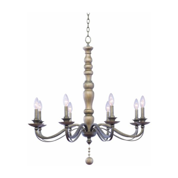 Colony 8 LT Dune Silver Chandelier Kalco
