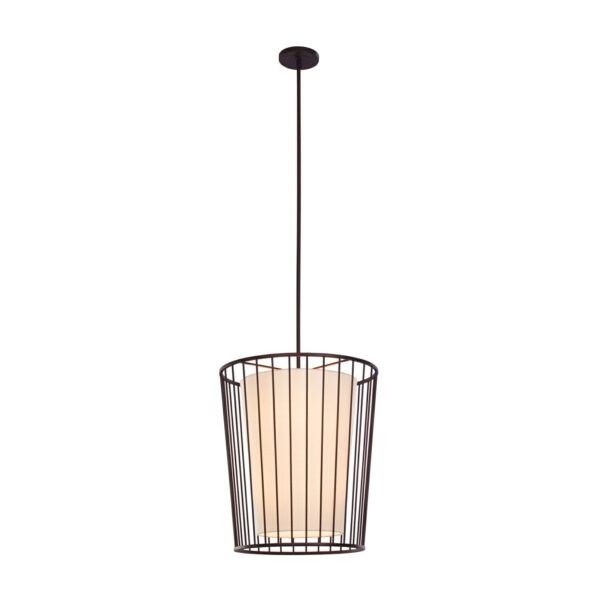 Pacifica 6 LT Bronze Tiered Chandelier Kalco