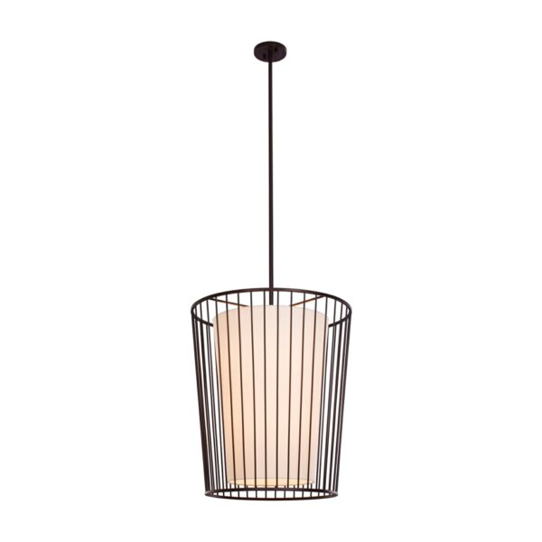Pacifica 8 LT Bronze Tiered Chandelier Kalco
