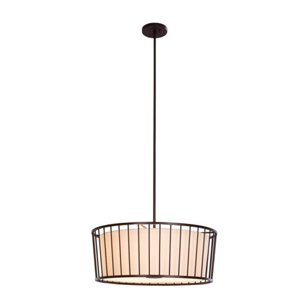 Pacifica 6 LT Bronze Semi-Flush Mount Kalco
