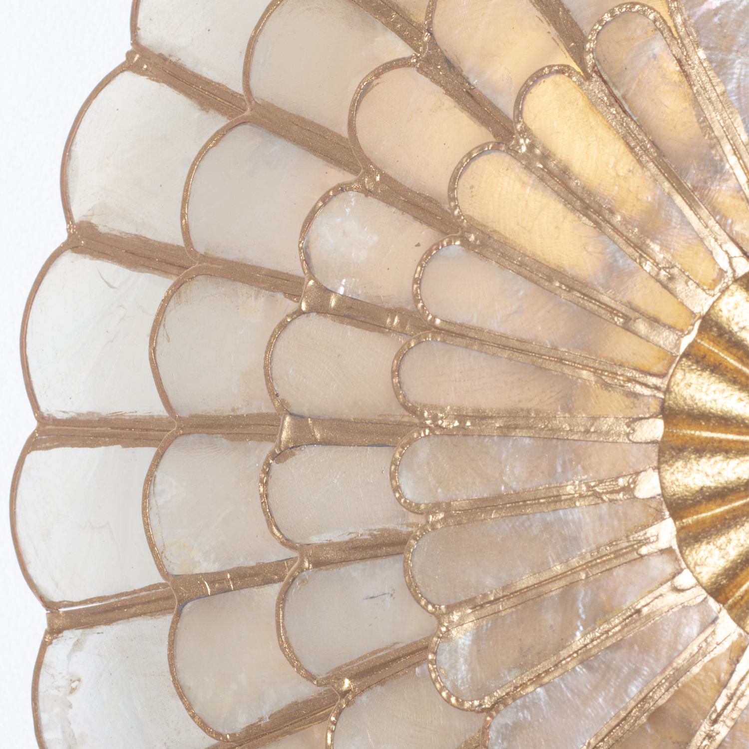 Samal 14-in 3 Light (40-watt) Oxidized Gold Leaf Wall Sconce - Image 4