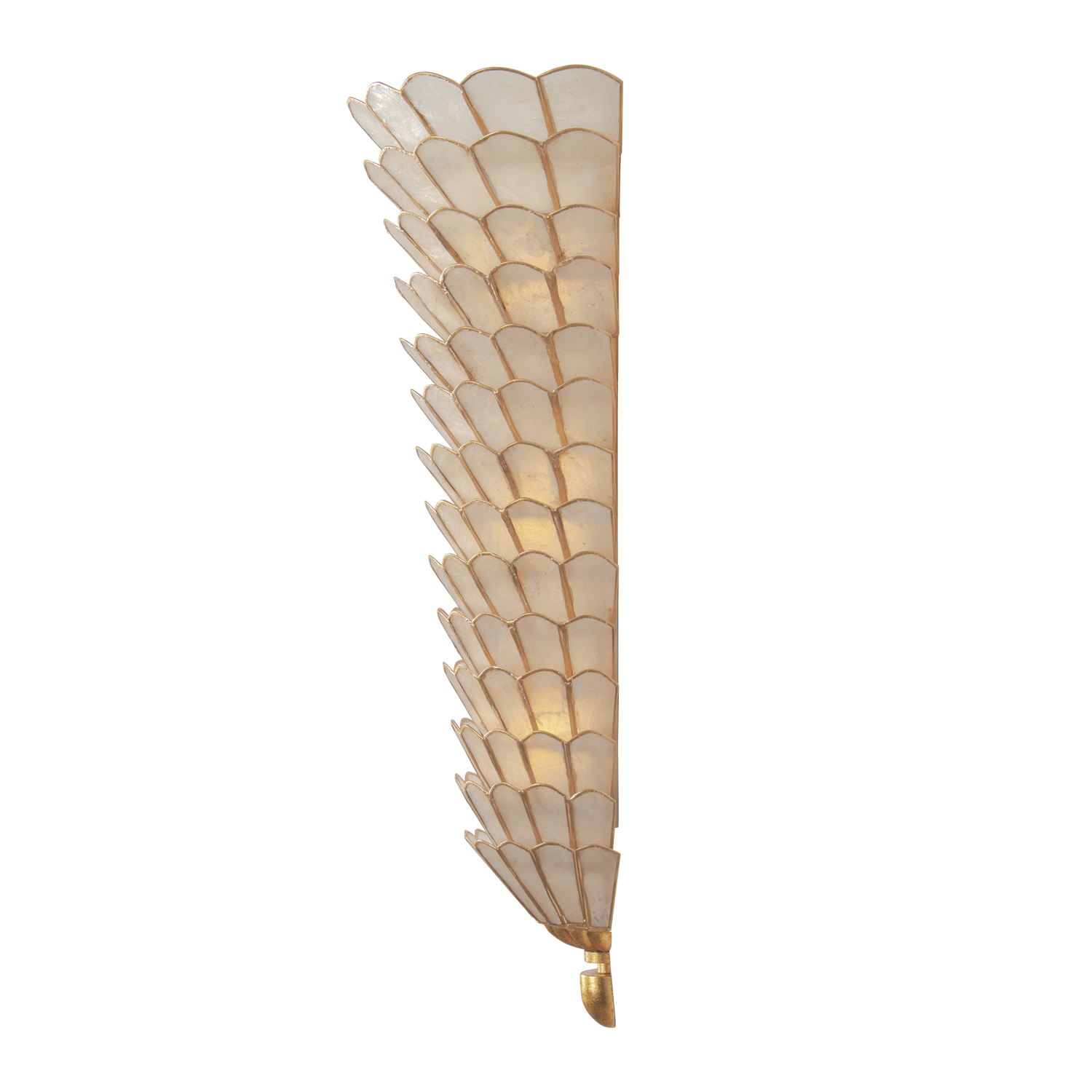 Samal 19.25-in 3 Light (40-watt) Oxidized Gold Leaf Tall Wall Sconce - Image 2