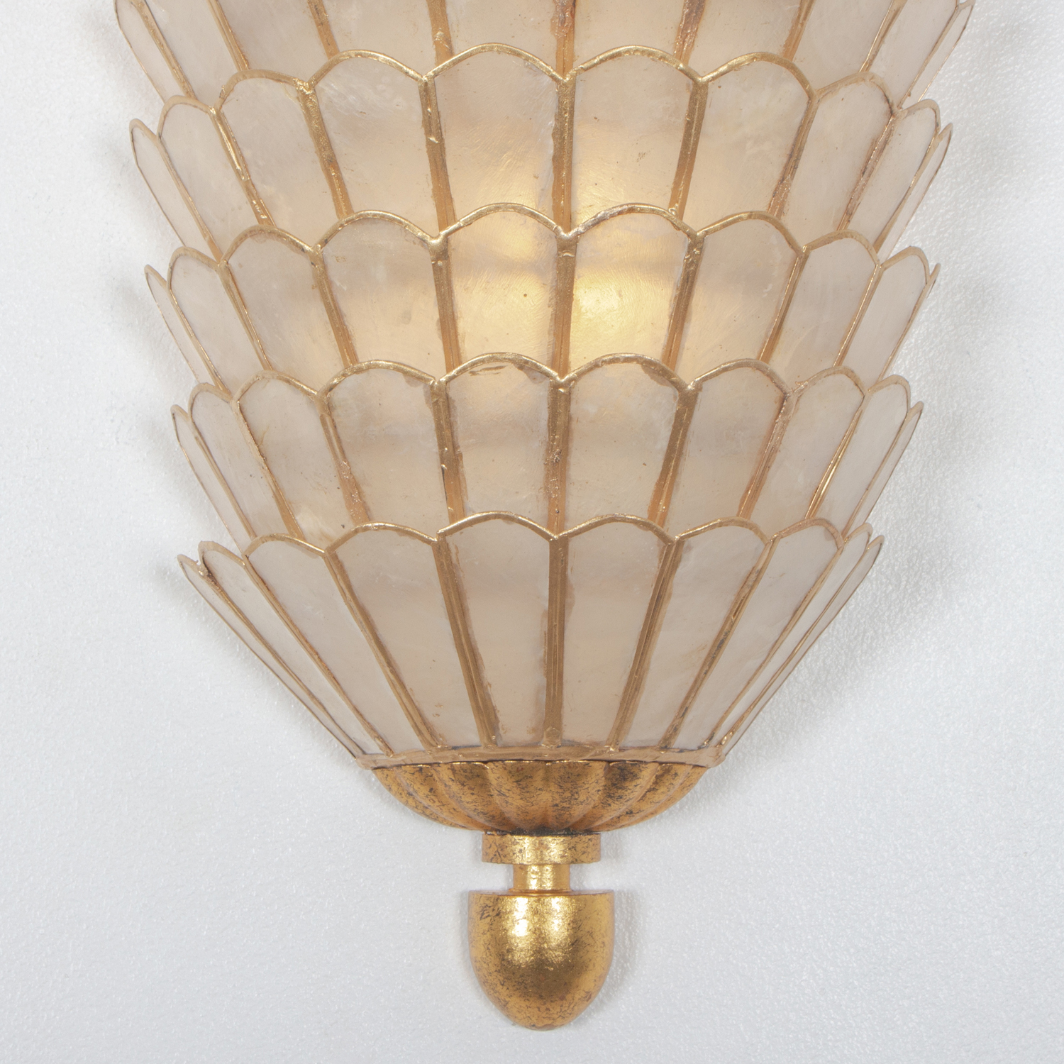 Samal 19.25-in 3 Light (40-watt) Oxidized Gold Leaf Tall Wall Sconce - Image 3