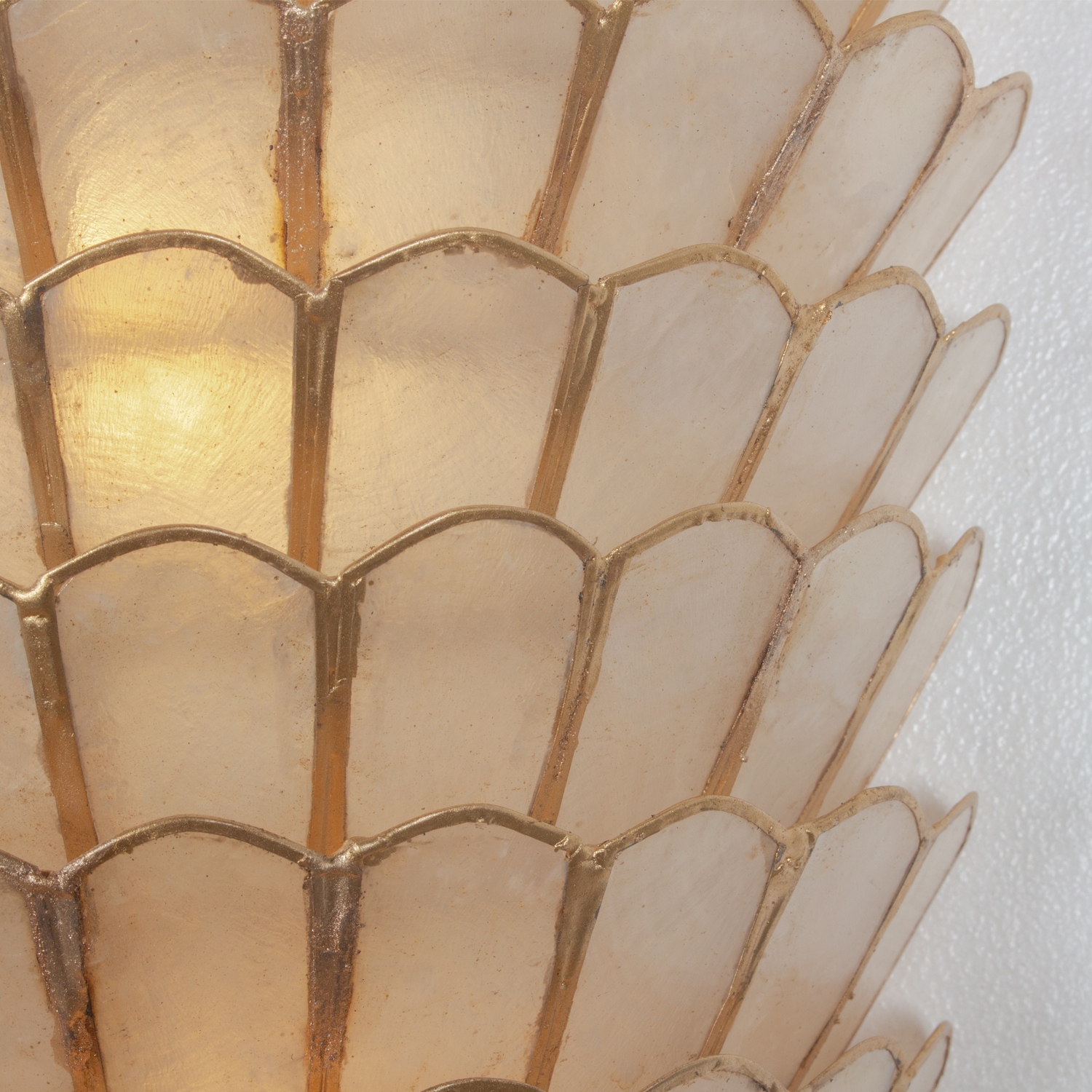 Samal 19.25-in 3 Light (40-watt) Oxidized Gold Leaf Tall Wall Sconce - Image 7
