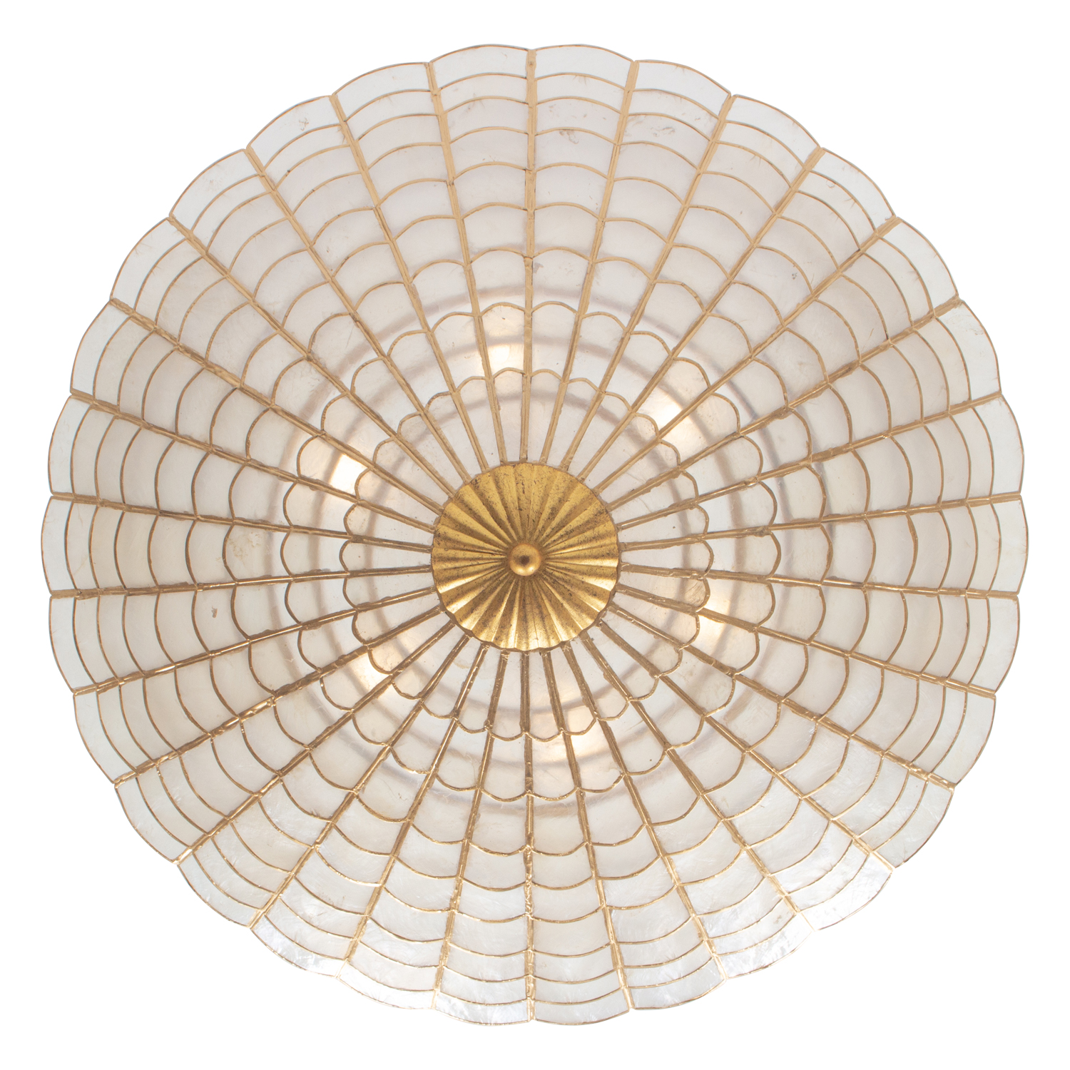 Samal 27.25-in 6 Light (40-watt) Oxidized Gold Leaf Convertible Semi-Flush Chandelier - Image 3