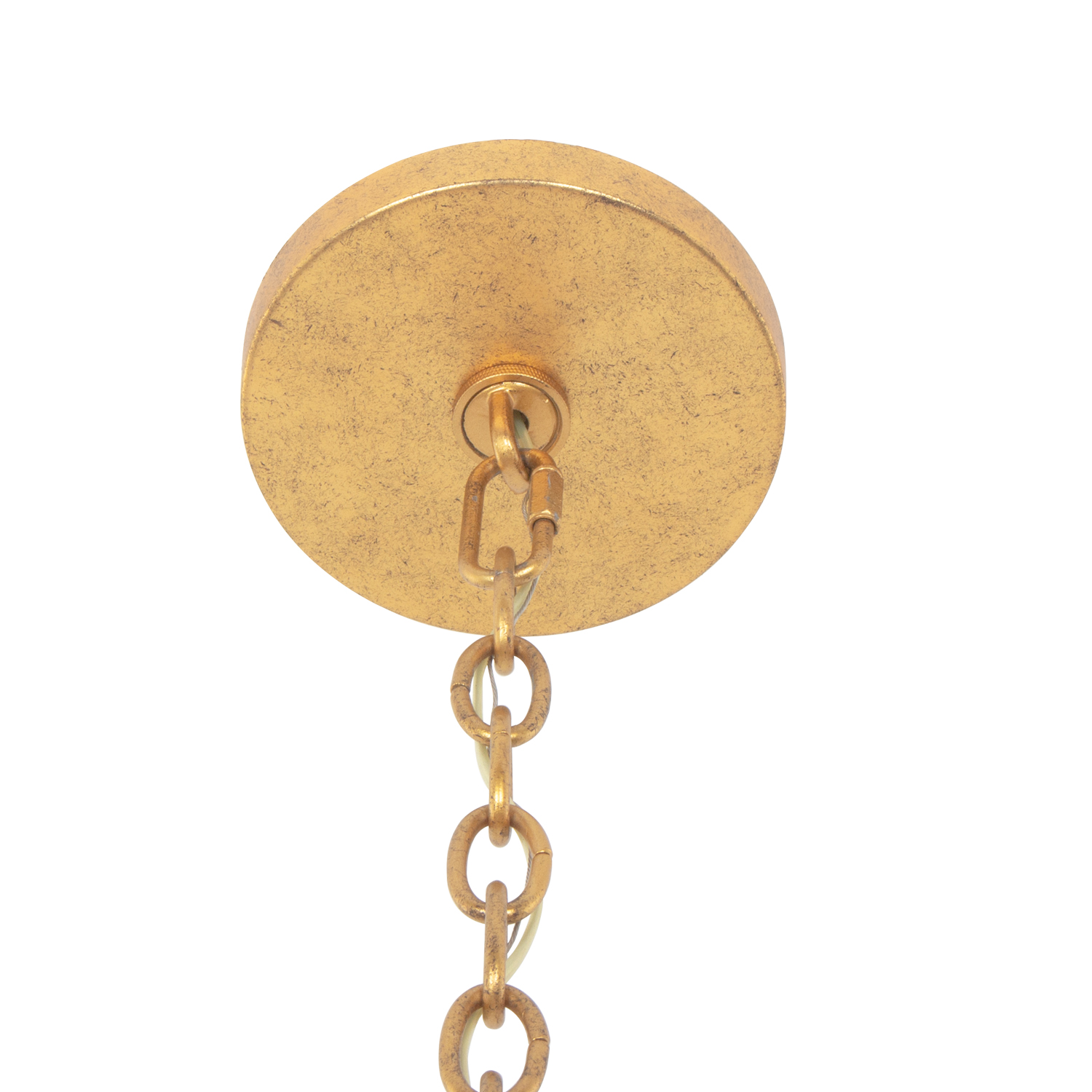 Samal 27.25-in 6 Light (40-watt) Oxidized Gold Leaf Convertible Semi-Flush Chandelier - Image 4